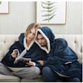 Miniatyrbillede 2 af 5: Tæppe Sweatshirt Oversized hættetrøje navy