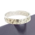 Miniatyrbild 4 av 5: Finger Ring Blommor Mönster Utsökt Legering Lovers Bokstäver Maskros Ring För Dating US 6