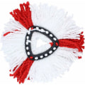 Miniatyrbillede 4 af 5: 4 stk turbo rød bomuldstråd moppehoved mikrofiber moppe udskiftning til spinning moppe