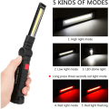 Miniatyrbillede 4 af 5: LED-arbejdslys, genopladelige COB-arbejdslygter med magnetisk base, 360 graders rotation og 5-tilstands lommelygteinspektion La