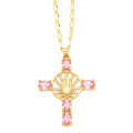 Pikkukuva 4 / 5: Kaulakoru Vintage Zircon Cross Muotikorut Ac9916 Blue