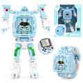 Pikkukuva 2 / 3: Transforming Robot Kids Toy Watch (Blue Game Watch),