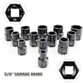 Miniatyrbilde 3 av 5: 13 STK socket mutter extractor sett ∣ socket sett avrundet bolt extractor
