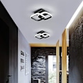 Miniatyrbilde 2 av 5: BETTE pendel, moderne 22W LED-taklysekrone i akryl 2 firkantede lysdioder, for spisestue, kjøkken, studio, kul
