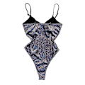 Miniatyrbillede 3 af 4: kvinder Glitter Shiny Monokini Badedragt Push Up One Piece Badetøj Badedragt Purple S