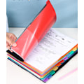 Miniatyrbillede 1 af 2: A4 Multi-Layer Classified File Storage 12-Layer Rainbow Classified Folder Office Supplies Plan Book (sort ydre panel),