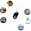 Miniatyrbillede 4 af 5: Trolleyhjul universal mute skruehjul (4*1,5 tommer guld boreskrue M8*25 universal) egnet til værktøjsrum