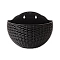 Miniatyrbillede 1 af 5: Hydroponisk urtepotte imiteret rattanvæg, punch-fri sort S