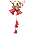 Miniatyrbillede 5 af 5: Stk Christmas Jingle Bells Dørbøjle Ornamenter Juletræspynt, Garland Bell Pendant Båndbuer DIY Tree D