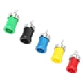 Miniatyrbild 5 av 8: 10 st Mixed Color 4,0 mm Banana Socket Jack för panelmontering testsonder