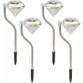 Miniatyrbilde 1 av 4: 4 stk solcellelampe for utendørs hage