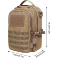 Miniatyrbilde 5 av 5: Molle Multi-function Tactical Tool Bag - Military Edc Bag - Tactical Molle Pouch for camping, fotturer, sykling