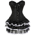 Pikkukuva 1 / 5: Sexy Corsets Mekot Naisten Puku white 6XL