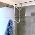 Miniatyrbillede 3 af 5: 2stk brusedørskroge, overdørskroge til badeværelsesglas brusedør Style 2