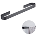 Miniatyrbillede 2 af 5: Space Aluminium Edge Single Pole 45CM Sort Sand Space Aluminium Håndklædestang Badeværelse Aluminium Single Pole Free Punch