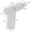 Miniatyrbillede 2 af 3: Mini Elektrisk voks Variabel hastighed Variabel Ridse Ridse Bilpoleringsdetaljebuffer, bilbuffer，Hvid