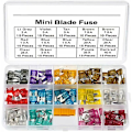Miniatyrbillede 1 af 5: 180 stk mini sikringssæt diverse bilsikringer 2A 3A 5A 7.5A 10A 15A 20A 25A 30A 35A 40A til bilvogn med 1 klinge
