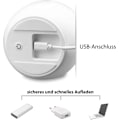 Miniatyrbillede 3 af 5: LED børnenatlampe, USB genopladelig, blød silikone touch snooze lys, farveskiftende natlampe, blå fræk bjørn. Klap lys