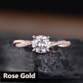 Miniatyrbilde 3 av 4: Elegant kvinner Full Rhinestone innlagt Cubic Zirconia Finger Ring Bryllupssmykker Golden US 5