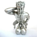 Miniatyrbilde 4 av 5: Dørklokke Harpiks Ornament Utendørs hage dekorasjon statue golden