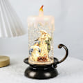 Miniatyrbillede 1 af 5: Julebatteridrevne LED-stearinlys Juledesign Flammefrit flydende stearinlys Varme hvide lys，Jesus