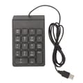 Trådbunden 18-knapps Ergonomisk USB Numerisk Knappsats Plug and Play Tyst Mini Numerisk Tangentbord för PC Laptop Desktop