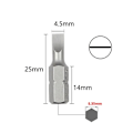 Miniatyrbilde 2 av 5: 10 stykker elektrisk skrutrekker med kort bit og sterk magnetisk skrutrekker - ett ord Sl4.5