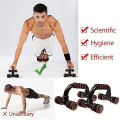 Miniatyrbillede 3 af 5: Push Up Bars, 1 Par Anti Slip Push Up Bars Håndgreb til arme, skuldre, bryst, ryg, triceps styrketræning (sort)