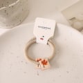 Miniatyrbilde 3 av 4: 2stk Hårtau Ensfarget Enkelhet Høyelastisitet Armbånd Hestehaleholder Hårtilbehør For Brown