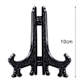 Miniatyrbillede 4 af 4: Piao 12 stk. Plast staffeli Tallerkenstativer, Tallerkenstativer, Foldeplader, Udstillingsstativer til præsentation af opsamlingstallerkener, skålstativer, bøger, P Black 4 inch