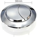 Miniatyrbillede 2 af 5: 38 mm dobbelt trykknap til toiletskyl krom højtrykspumpning toilettilbehør lukker værktøj ved indkøbscenter