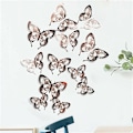 Miniatyrbillede 1 af 5: Soveværelse kreative wallstickers ?? personlighed lounge seng?? 3D farve stereo sommerfugl ikon