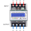Miniatyrbild 5 av 5: DDS024 5-100A 380V 50Hz enfas AC amperemeter med LCD-display, transparent case