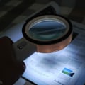Miniatyrbillede 5 af 5: 105MM85 galvaniseringsknap højeffekt gaveæske værdsættelse forstørrelsesglas stor belysning forstørrelsesglas håndholdt lup,