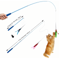 Miniatyrbild 4 av 5: Set 5 delar Rolig Cat Stick Cat Toy Stick Infällbar Cat Stick Interactive Cat Hair
