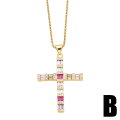 Pikkukuva 4 / 5: Kaulakoru Vintage Zircon Cross Muotikorut Ac9126 C