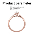 Miniatyrbilde 2 av 3: Ring Seks-klo Elegant Legering Cubic Zirconia Ring For Party Silver US 10