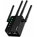 Miniatyrbild 2 av 4: Kraftfull trådlös WiFi Range Extender - 1200mbps WiFi Repeater med 2 Ethernet-portar, WiFi Booster 5Ghz och 2,4Ghz, WiFi