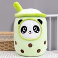 Miniatyrbild 4 av 5: Bubble Tea Panda Plyschdocka Mjuk fylld tecknad leksak 23cm Yellow