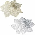 Pikkukuva 4 / 5: PV0013 Bauhinia PVC Placematto European Matt Gold Hollow Lotus Solid Color PVC Placemat Eristystyyny