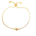 Miniatyrbillede 1 af 5: Armbånd Vintage Zircon Heart Stud Justerbare Modesmykker Ac9492 Rose
