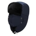 Neutral Shearling Fåreskind Læder Pilot Vinter Pelshue dark blue