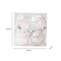 Miniatyrbild 2 av 5: 6st julboll Transparent julgransprydnader White