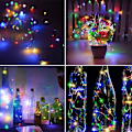 Miniatyrbild 5 av 5: USB fjärrkontroll + åtta funktioner Färg 3*3m Koppartråd Gardin Dekorativa belysning Jul Sovrum Fairy Lights, fo