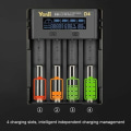 Miniatyrbillede 4 af 5: 18650 batterioplader 4 pladser til 18650 21700 26650 lithium AA AAA Nimh batteri