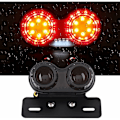 Miniatyrbilde 1 av 5: Motorsykkel LED-baklys bremsestopplysindikator blinklys for Custom Cafe Racer rødt lys Fonepro，