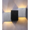 Miniatyrbillede 1 af 5: LED moderne væglampe 6W sort op-ned-natlampe til gangen i soveværelset - Varmt lys - Sort