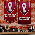 Miniatyrbild 4 av 4: VM 2022 Qatar Emblem Flagga Bunting Bar dekoration