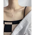 Miniatyrbilde 3 av 5: Halskjede heart Stud Choker Motesmykker Ac5364 white