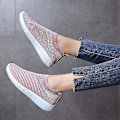 Pikkukuva 3 / 3: Naisten Mesh Slip On Sport Flat Shoes Tennarit Pink 37